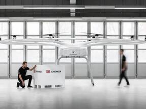 Doručení zboží s využitím dronu může být realitou do dvou let, upozorňují DB Schenker a Volocopter