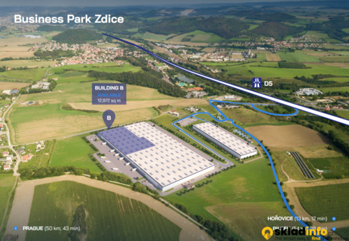 Sklady společnosti Panattoni Business Park Zdice k pronájmu